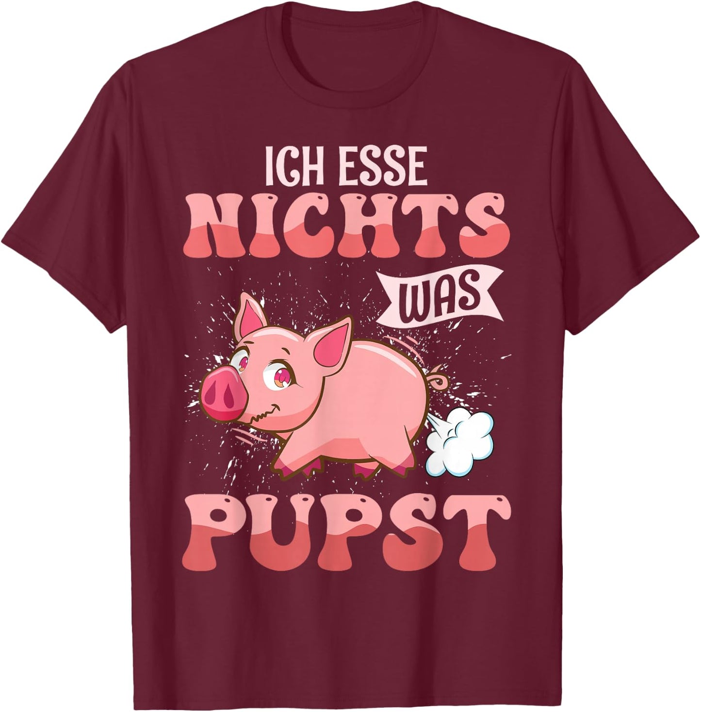 Animal Lovers Vegan Vegan , black, s T-Shirt - T-Shirt | Maroon