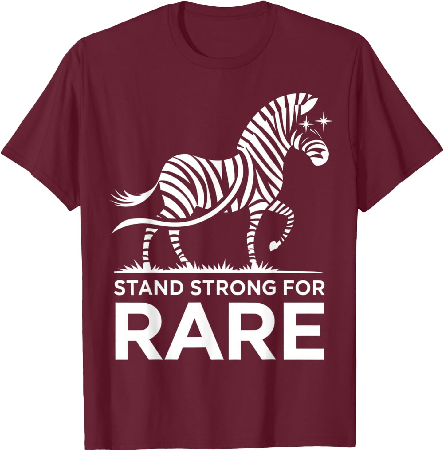Rare Disease Day 2025 Shirt - Stand Strong for Rare Disease Disease Disease , black, S T-Shirt - T-Shirt | Maroon