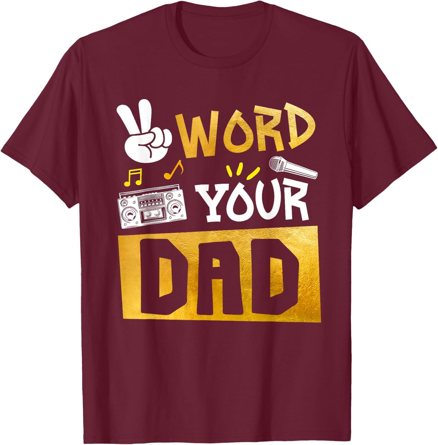 Word Your Dad - Daddy Of The Birthday Two Legit To Quit T-Shirt - T-Shirt | Maroon