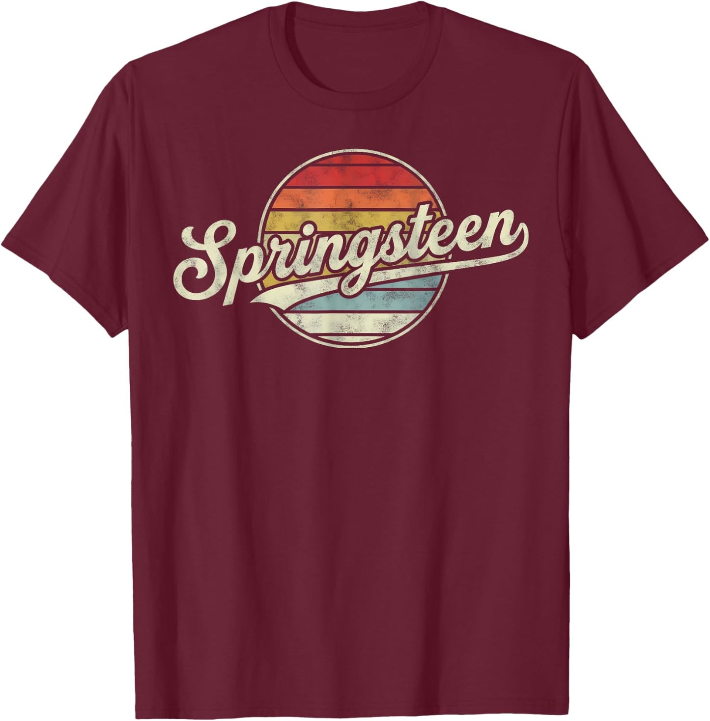 Springsteen Vintage T-Shirt - T-Shirt | Maroon