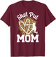 Shot Put Mom Of A Shot Put Thrower Leopard Shot Putter Mama T-Shirt - T-Shirt | Maroon