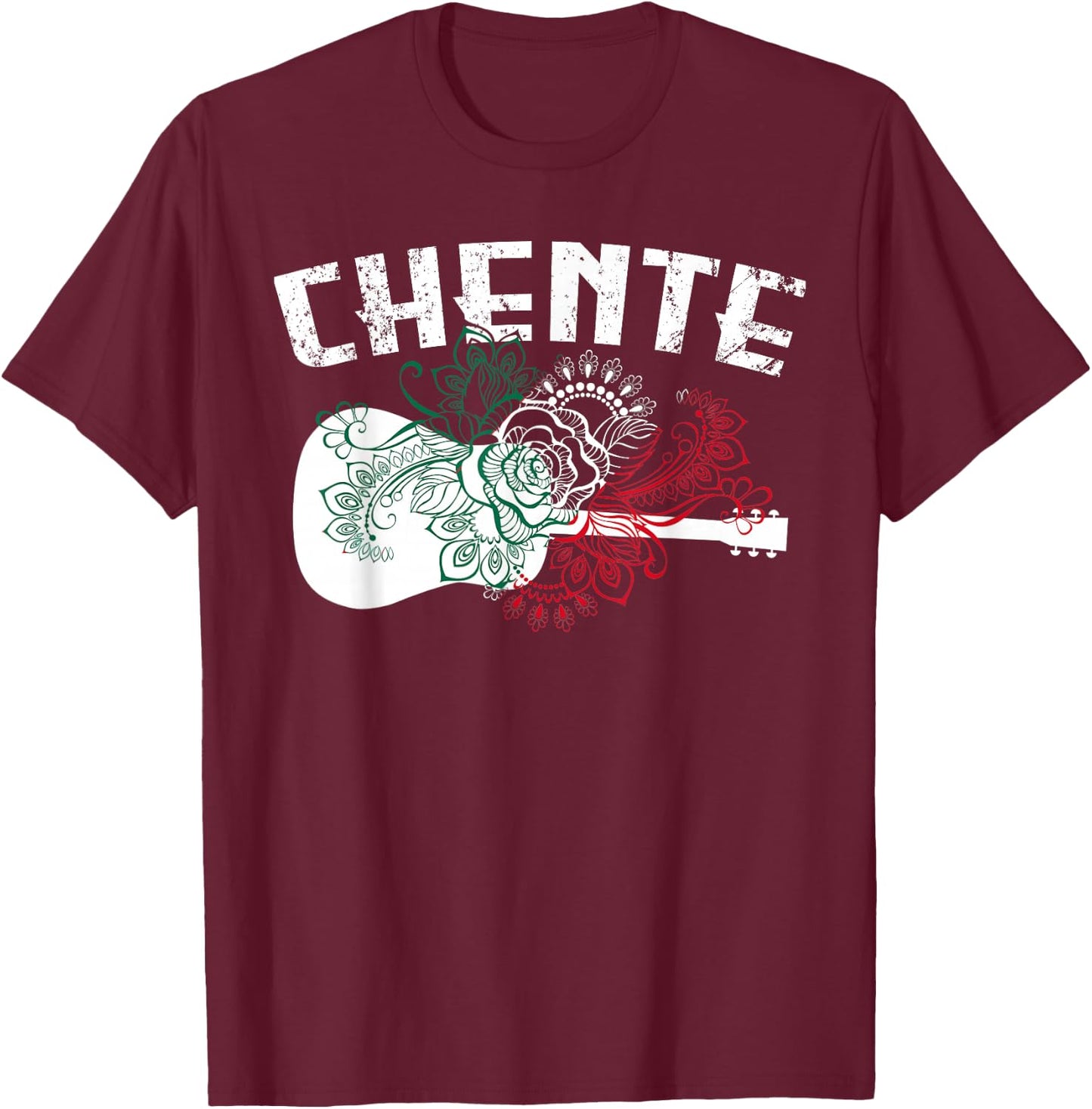 Vicente Name Guitar Mariachi Music Lover Womans T-Shirt - T-Shirt | Maroon