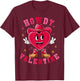 Howdy Valentine Rodeo Western Country Southern Men Women Kid T-Shirt - T-Shirt | Maroon