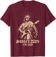 Statue of Liberty Playing Guitar 4th July 250th Anniversary T-Shirt - T-Shirt | Maroon