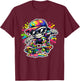 Retro Skate Kleidung für Herren Kinder Skater Jungen Y2K Graffiti T-Shirt - T-Shirt | Maroon