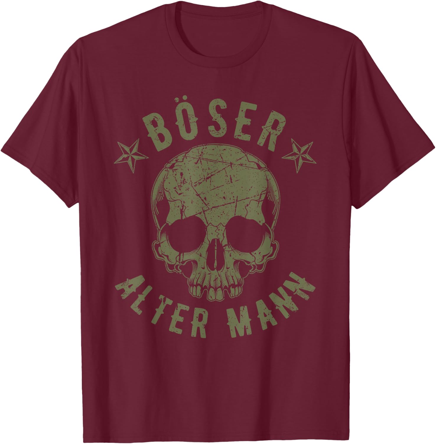 Böser Alter Mann T-Shirt - T-Shirt | Maroon