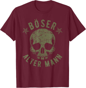 Böser Alter Mann T-Shirt - T-Shirt | Maroon