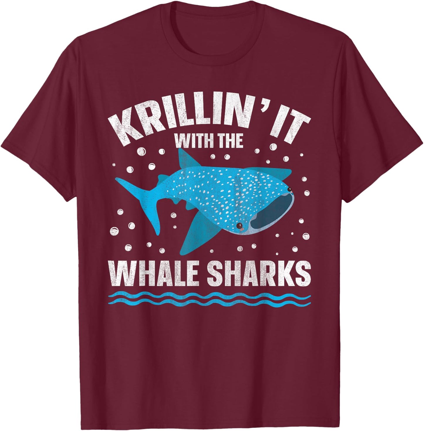 Whale Shark Diving Pun for a Whale Shark Lover T-Shirt - T-Shirt | Maroon