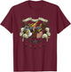 Iconic Dillon Dutch Manliest Handshake Tattoo Style T-Shirt - T-Shirt | Maroon