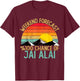 Weekend Forecast Jai Alai Shirts Funny Retro Jai Alai T-Shirt - T-Shirt | Maroon