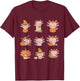 Funny Cute Lazy Halloween Costume Axolotl Toddler Kids T-Shirt - T-Shirt | Maroon
