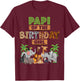 Wild Papi Of The Birthday Girl Zoo Safari Jungle Animal T-Shirt - T-Shirt | Maroon