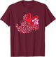 Disney Minnie Mouse Breast Cancer Awareness Silhouette T-Shirt - T-Shirt | Maroon