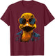 Cool Duck Women Kids Rubber Duck Lovers Sunglasses T-Shirt - T-Shirt | Maroon