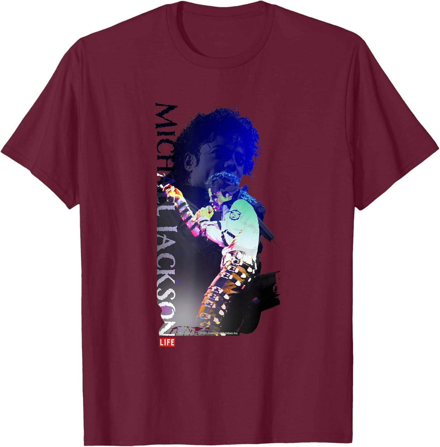 Life Bildersammlung Michael Jackson 02 T-Shirt - T-Shirt | Maroon