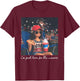 Just Here for The Wieners Funny 4th of July Girl Face Meme T-Shirt - T-Shirt | Maroon