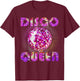 Disco Queen Art and Girls Radio Music Disco Dancing T-Shirt - T-Shirt | Maroon