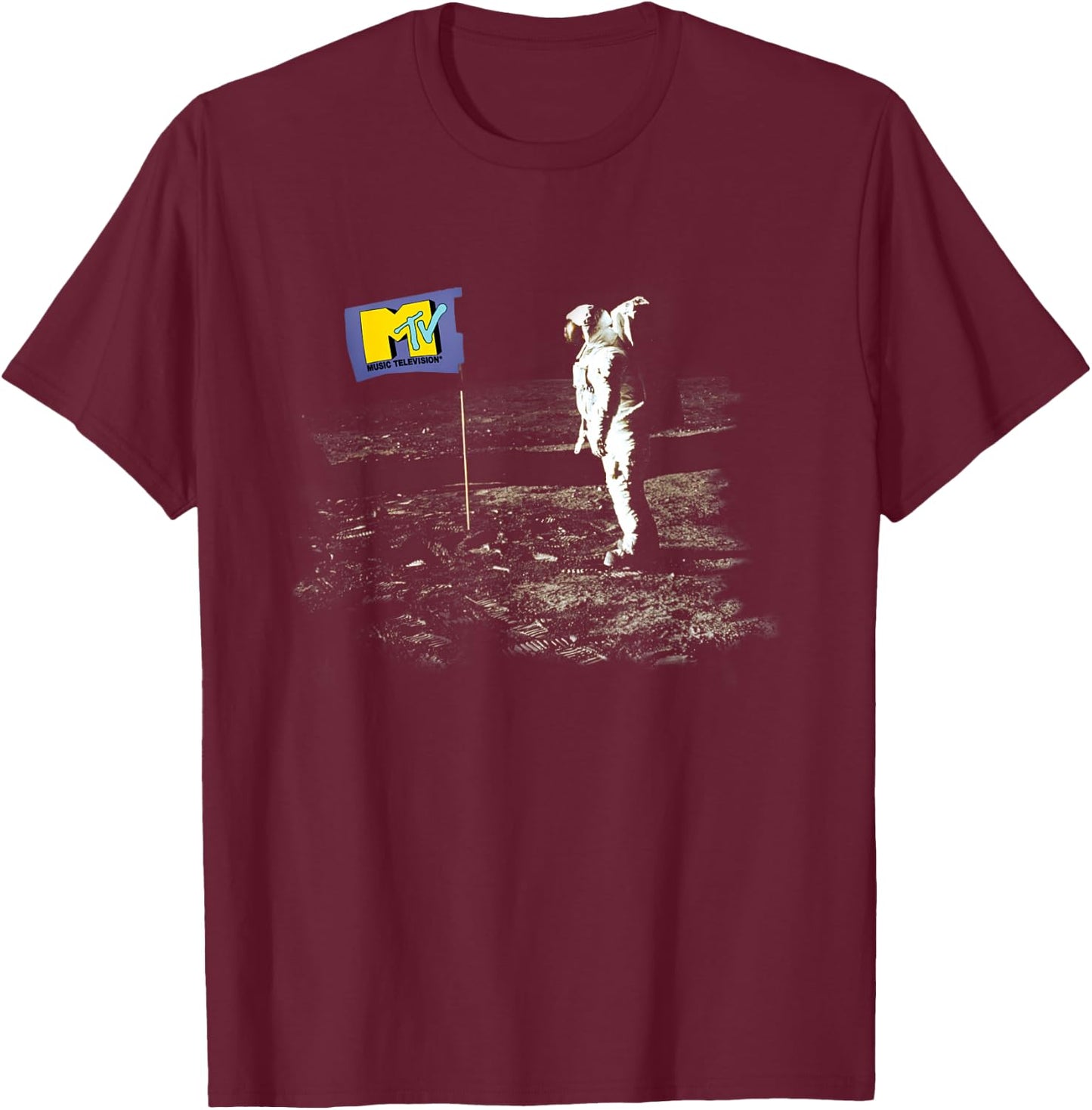 MTV - Moon T-Shirt - T-Shirt | Maroon