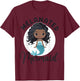 Melanated Mermaid Black African American Mermaid For Girls T-Shirt - T-Shirt | Maroon