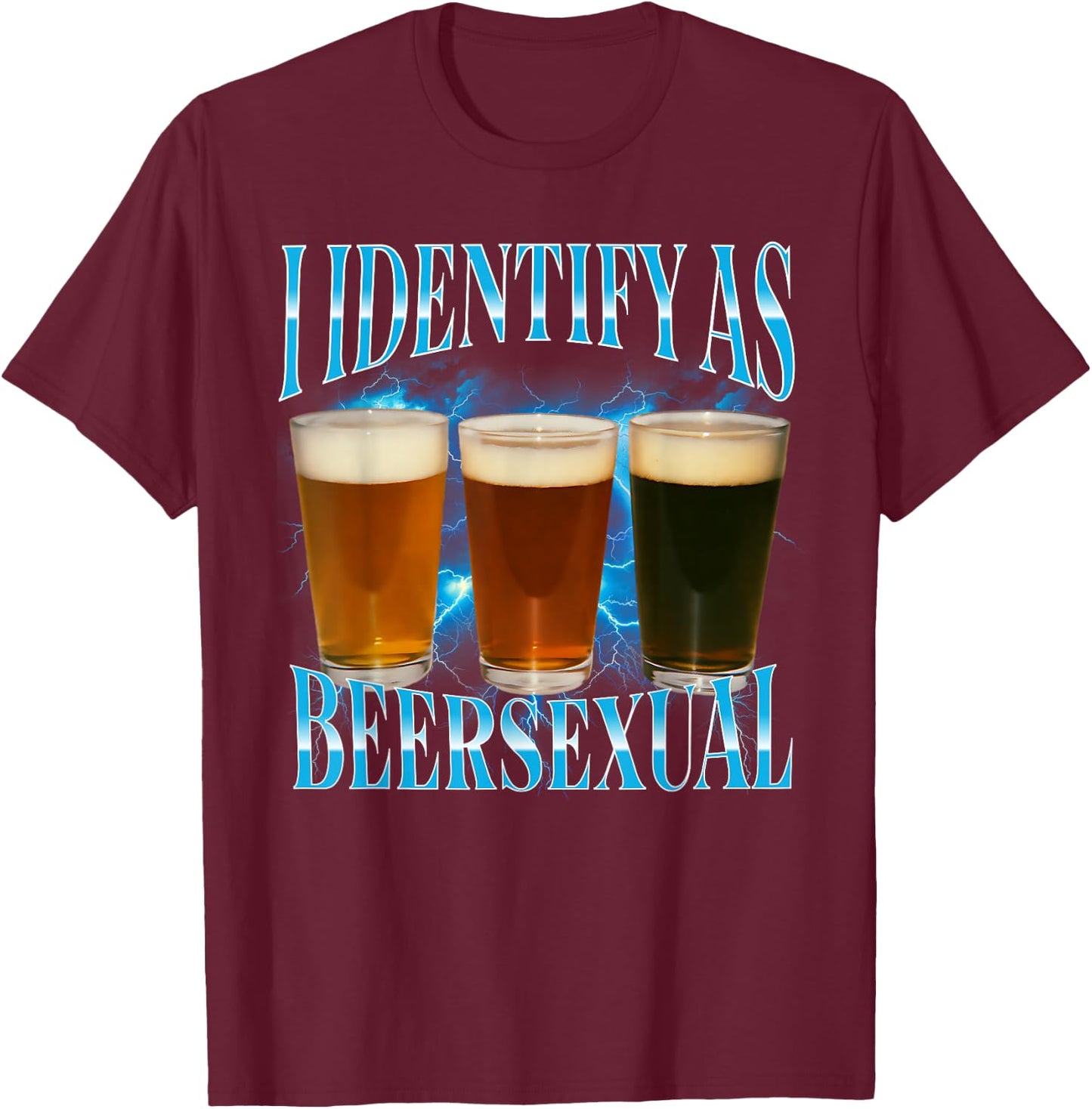 Beersexual Funny Oktoberfest T-Shirt - T-Shirt | Maroon
