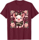 Cute Pig Camouflage Old Camo Coquette T-Shirt - T-Shirt | Maroon