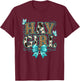 Cowgirl Leopard Cow Print T-Shirt - T-Shirt | Maroon