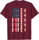 Rush Name Vintage US Flag Hearts Gifts for Kids T-Shirt - T-Shirt | Maroon