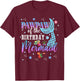 Pawpaw Of The Birthday Mermaid Funny Matching Family Party T-Shirt - T-Shirt | Maroon