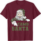 Camoflage Christmas Hunting Santa Camo Military Men Boys T-Shirt - T-Shirt | Maroon