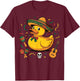 Rubber Duck Cinco De Mayo T-Shirt - T-Shirt | Maroon