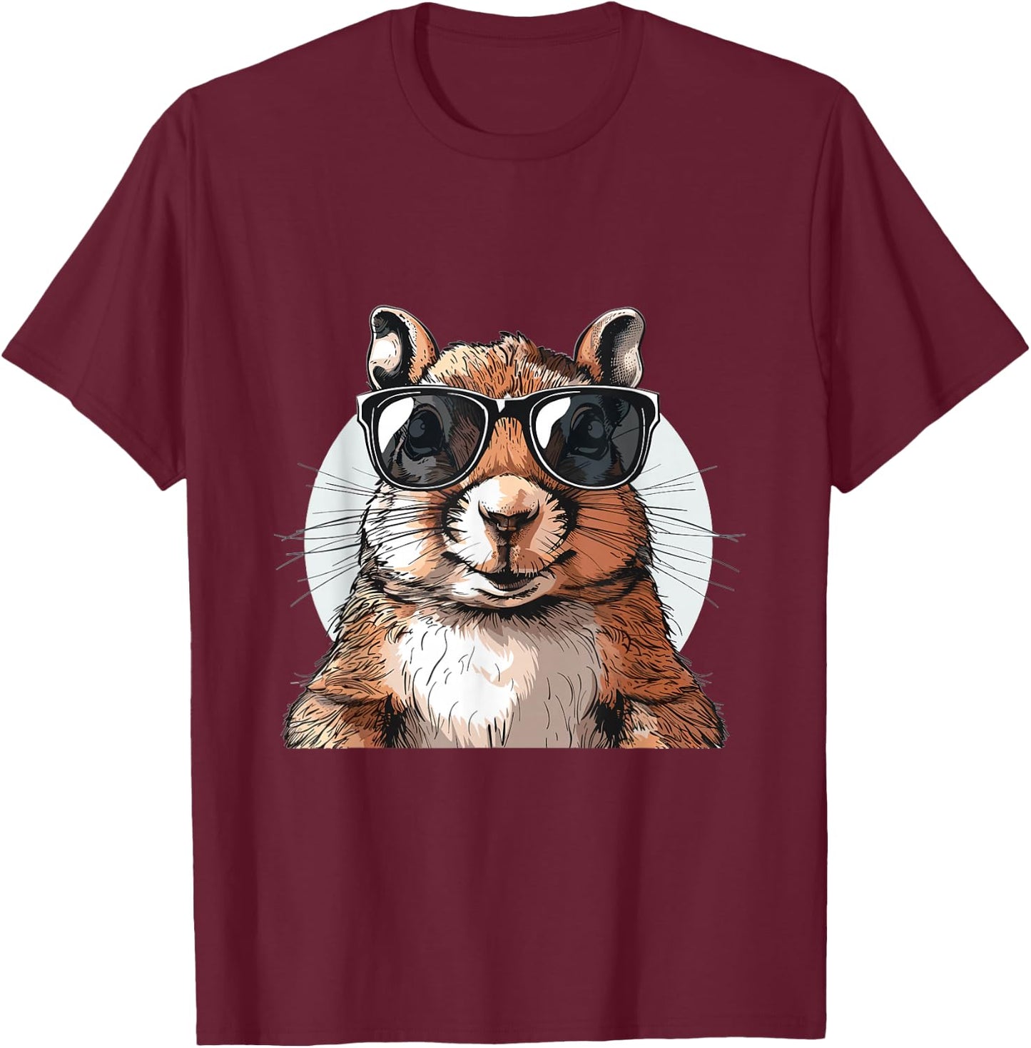 Squirrel Animal Lover Graphic T-Shirt - T-Shirt | Maroon