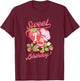 Strawberry Shortcake Vintage Sweet 7th Birthday T-Shirt - T-Shirt | Maroon
