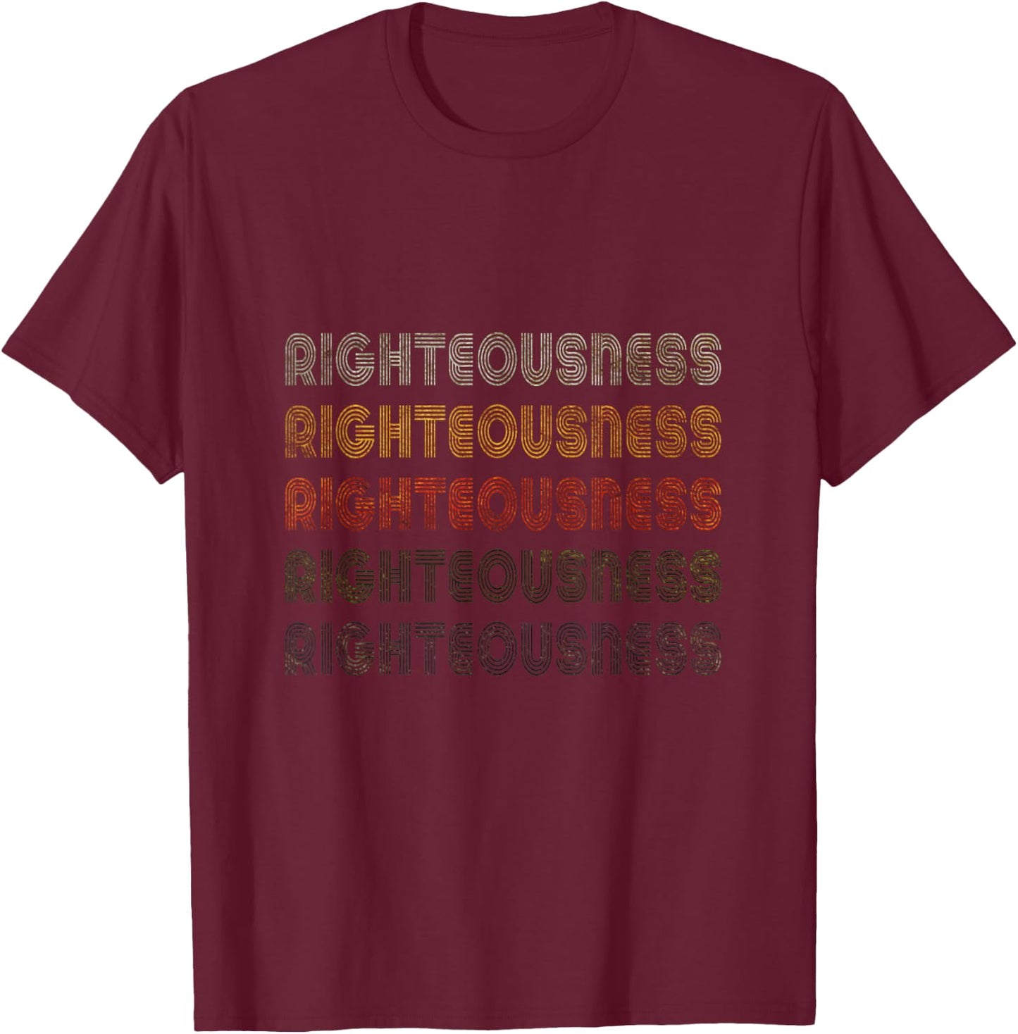 Love Heart Righteousness Grunge Vintage Style Righteousness T-Shirt - T-Shirt | Maroon