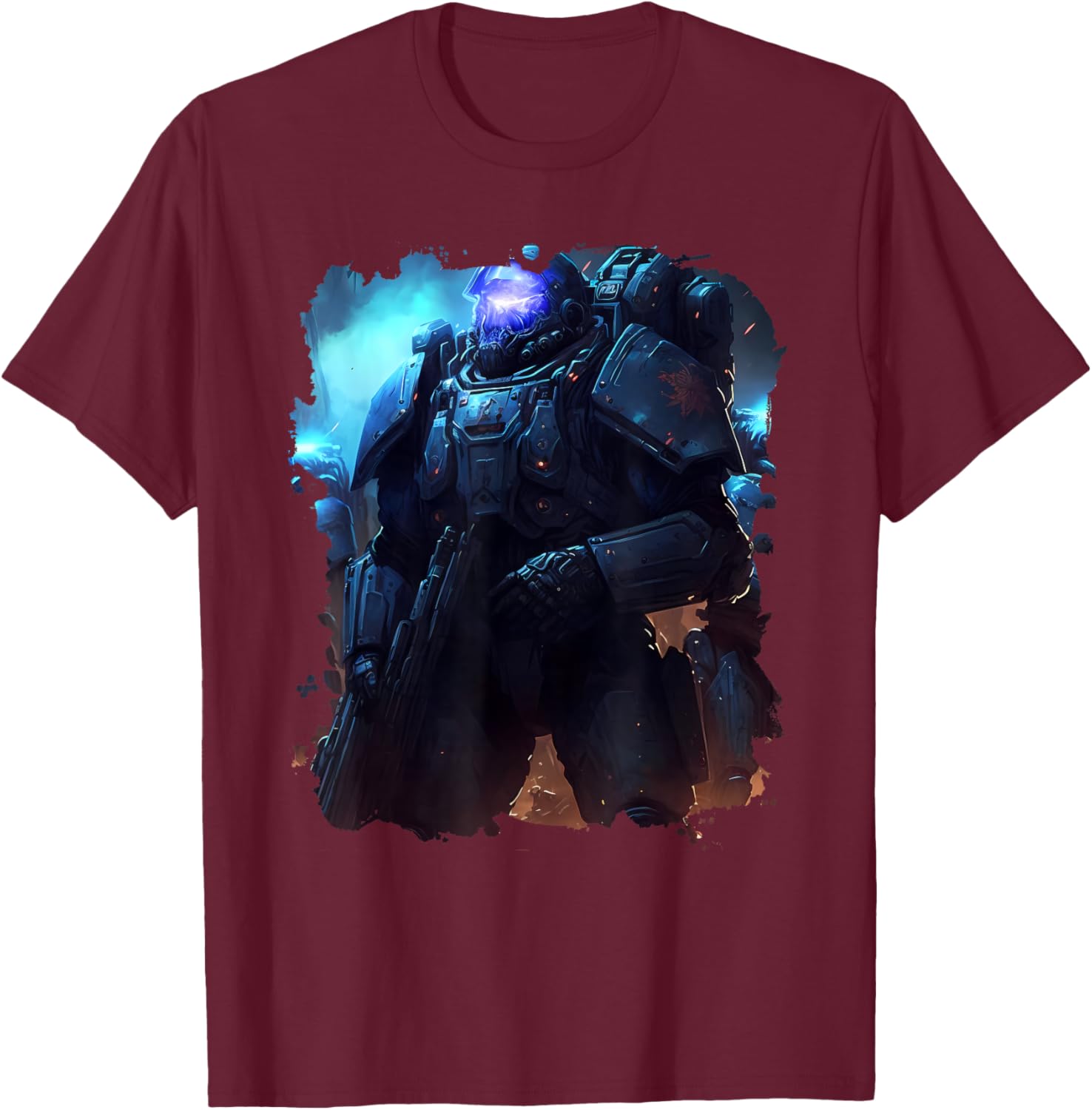 Heroes in Space The Epic Space Marines , black T-Shirt - T-Shirt | Maroon