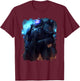 Heroes in Space The Epic Space Marines , black T-Shirt - T-Shirt | Maroon