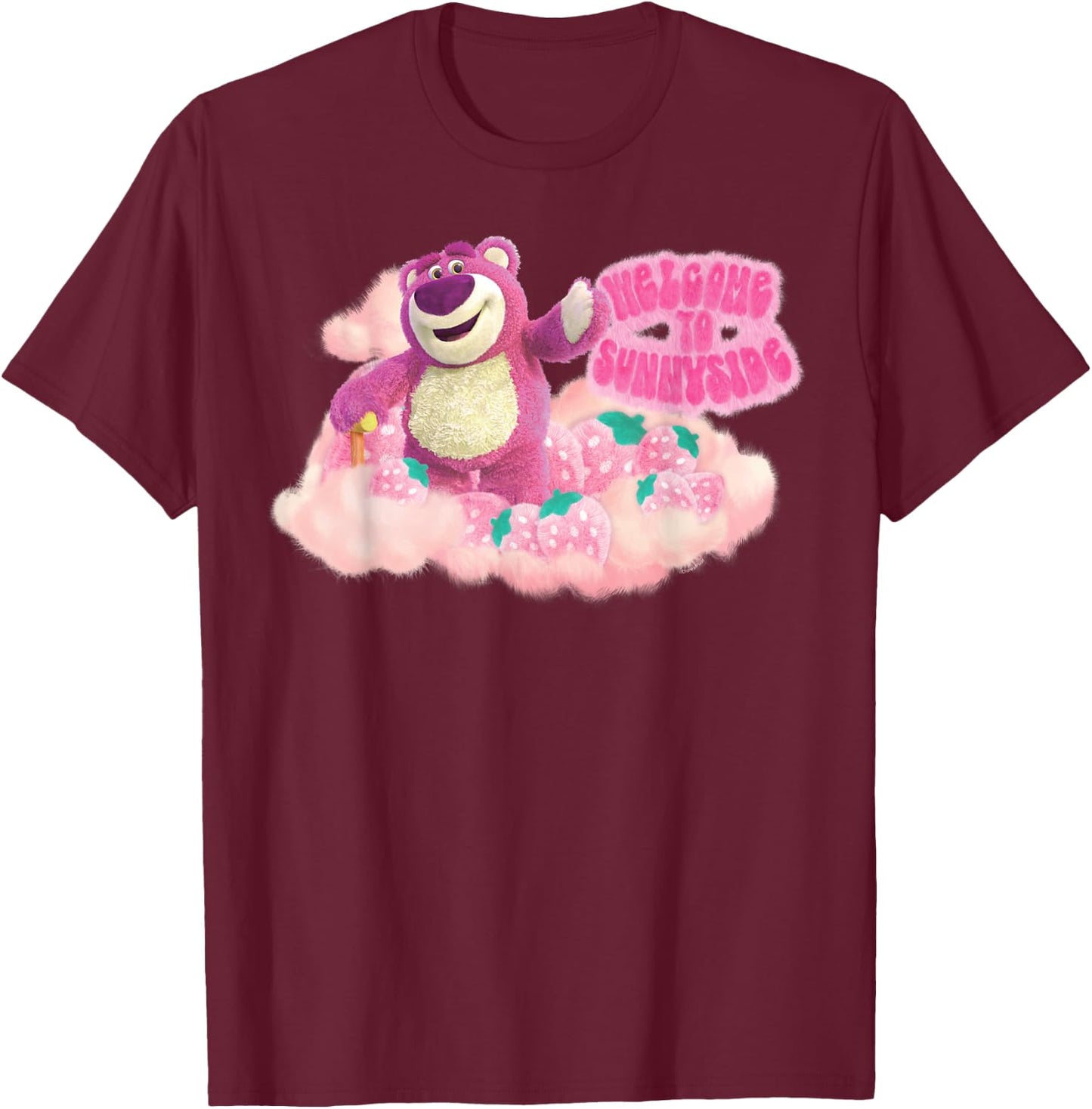 Disney and Pixar’s Toy Story 3 Lotso Welcome to Sunnyside T-Shirt - T-Shirt | Maroon
