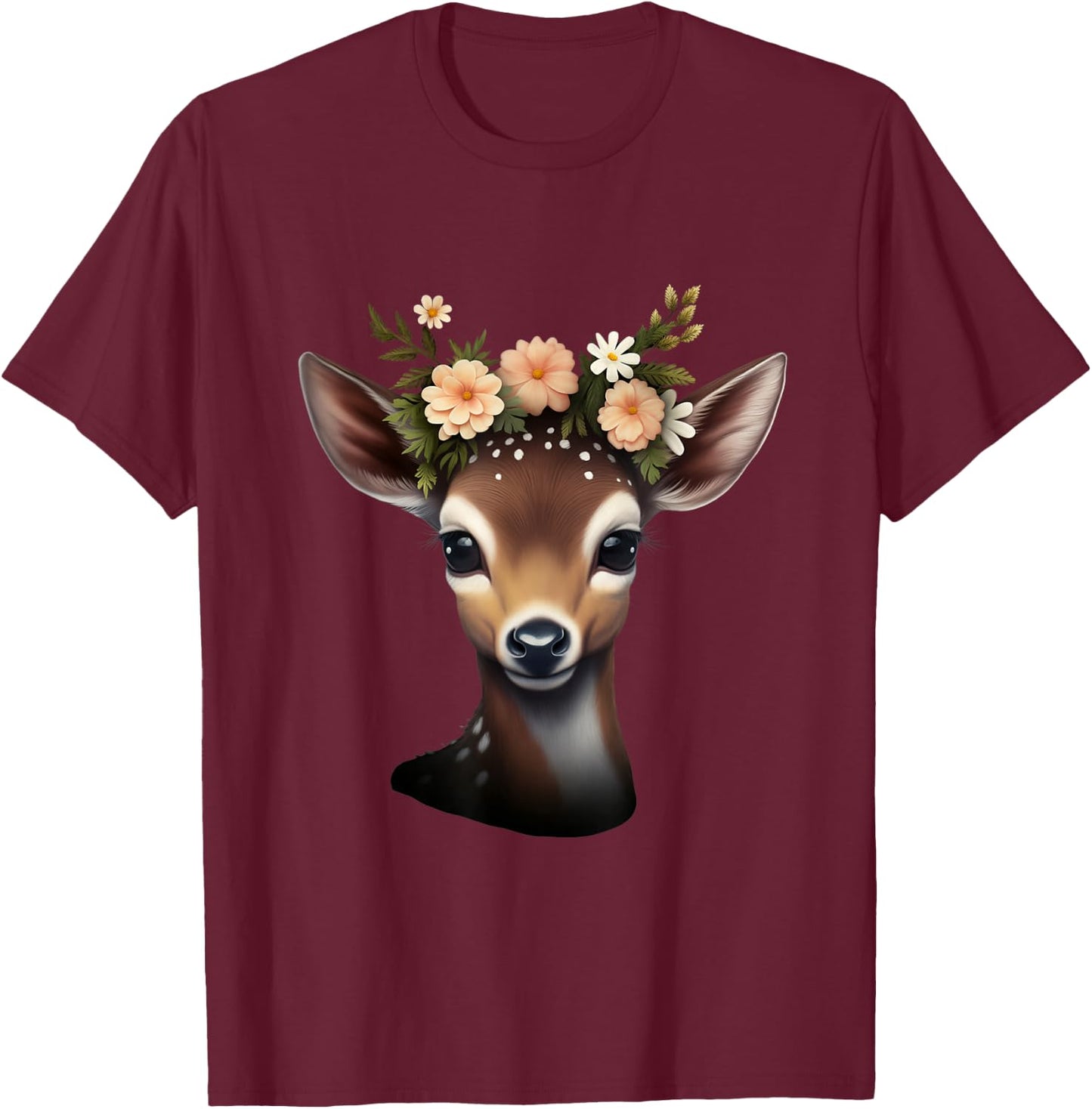 Deer Deer Women's Costume Shirt Dirndl Outfit , black T-Shirt - T-Shirt | Maroon