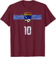 Retro Curacao Flagge Curacaoan Pride Lovers T-Shirt - T-Shirt | Maroon