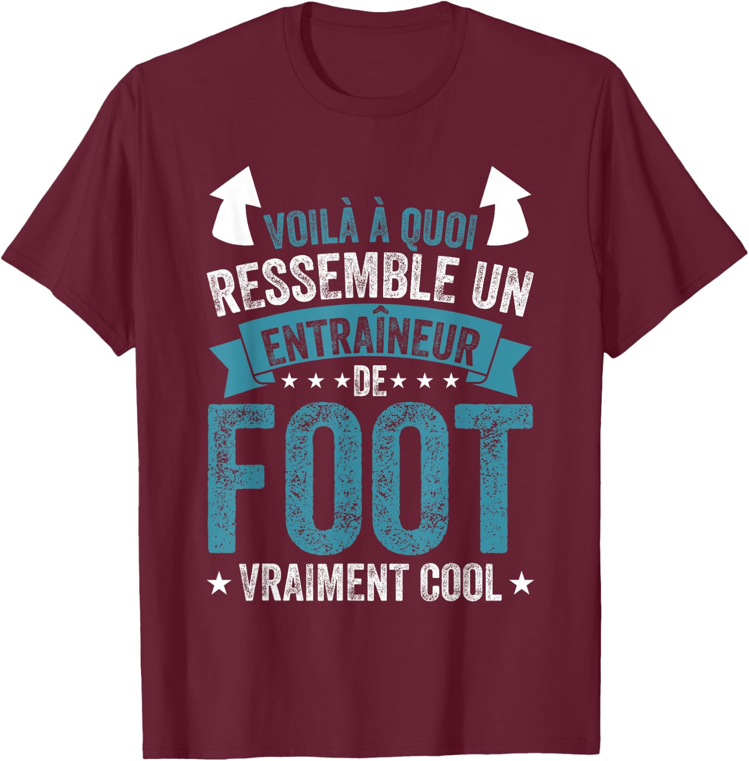 Coach A Football Coach Really Cool T-Shirt - T-Shirt | Maroon