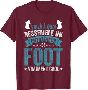 Coach A Football Coach Really Cool T-Shirt - T-Shirt | Maroon