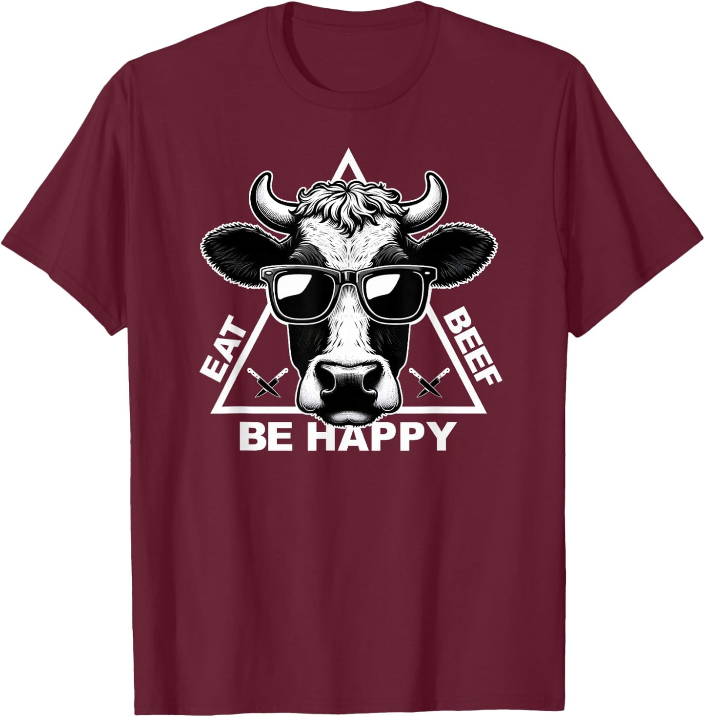 Meat Lover Carnivore Diet Cow Steak Eat Beef Carnivore T-Shirt - T-Shirt | Maroon