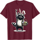 Ostern Waschbär Rocks Ostereiersuche Lustiges Ostern T-Shirt - T-Shirt | Maroon