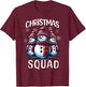 Snowman Family Group Matching Christmas Squad T-Shirt - T-Shirt | Maroon