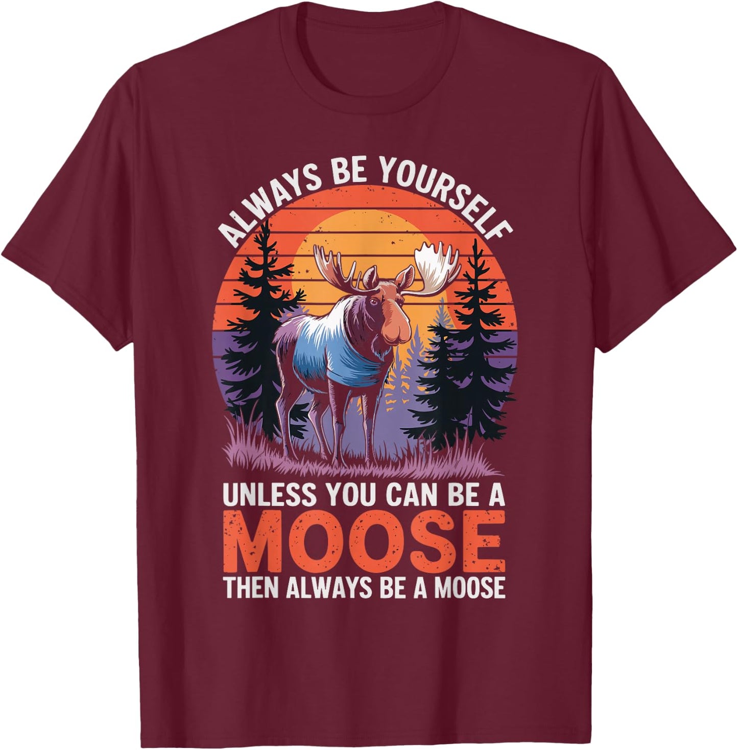 Moose T-Shirt - T-Shirt | Maroon