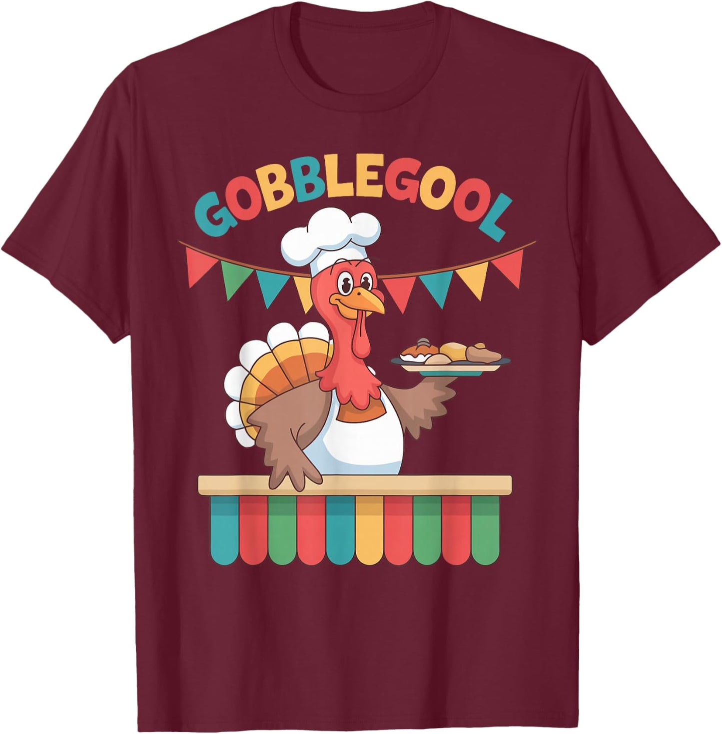 Gobblegool Turkey Thanksgiving gobble gool turkey T-Shirt - T-Shirt | Maroon
