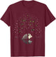 Hedgehog Fantasy Nature Animal Art Graphic Motif Hedgehog T-Shirt - T-Shirt | Maroon