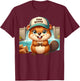 Team Beaver Cartoon Animal Funny Beavers Men Women Kids T-Shirt - T-Shirt | Maroon