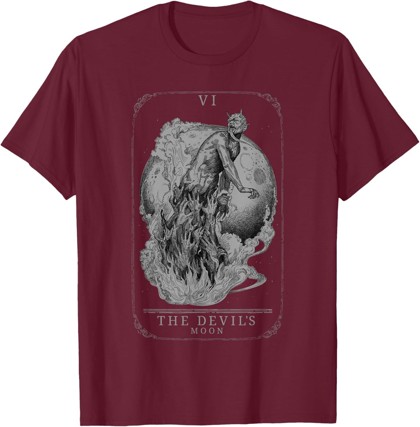 Hunt: Showdown Devil's Moon T-Shirt - T-Shirt | Maroon