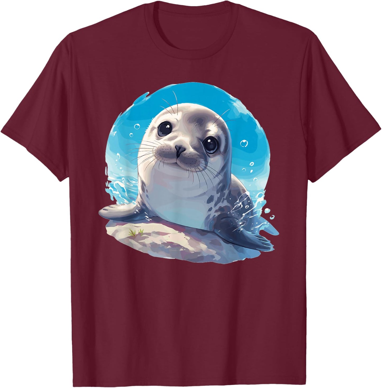 Robben Robbe T-Shirt - T-Shirt | Maroon