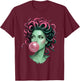 Medusa Bubblegum Mythological Snake Goddess Feminist Women T-Shirt - T-Shirt | Maroon